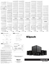 Klipsch HD THEATER 600 Manual do usuário