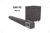 Klipsch BAR 40 Sound Bar + Wireless Subwoofer Certified Factory Refurbished Manual do proprietário