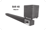 Klipsch BAR 48 Sound Bar + Wireless Subwoofer Certified Factory Refurbished Manual do proprietário