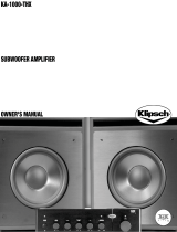 Klipsch Speaker KA-1000-THX Manual do usuário