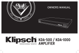 Klipsch KDA-1000 Manual do proprietário