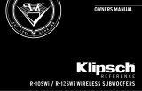 Klipsch R-12SWi Certified Factory Refurbished Manual do usuário