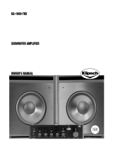 Klipsch Speaker KA-1000-THX Manual do usuário