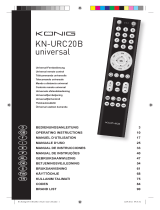 König KN-URC20B Manual do proprietário