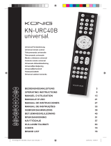 König KN-URC40B Manual do proprietário