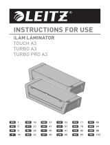 Leitz iLAM TOUCH A3 Manual do usuário