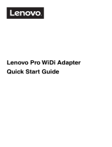 Lenovo Pro WiDi Adapter Guia rápido