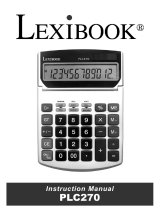 Lexibook PLC270 Manual do usuário