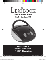 Lexibook RCD108 Série Manual do usuário