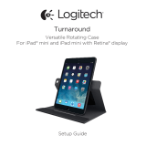 Logitech Turnaround Versatile rotating case for iPad mini Guia de instalação