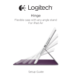 Logitech Hinge Flexible case for iPad Air Guia de instalação