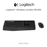 Logitech Wireless Combo MK345 Guia de instalação