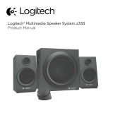 Logitech Z333 2.1 Speakers – Easy-access Volume Control Manual do usuário