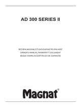 Magnat AD 300 Series II Manual do proprietário