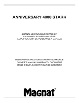 Magnat Audio Anniversary 4000 STARK Manual do proprietário