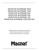 Magnat MONITOR SUPREME 2000 Manual do proprietário