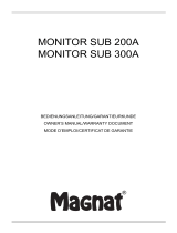 Magnat Audio MONITOR SUB 300A Manual do proprietário