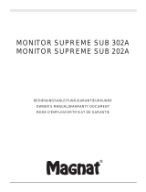 Magnat Monitor Supreme Sub 202A Manual do proprietário