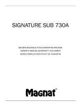 Magnat Audio Signature Sub 730A Manual do proprietário