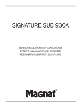 Magnat Signature Sub 930A Manual do proprietário