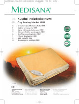Medisana Cosy electric heated blanket HDM Manual do proprietário