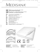 Medisana Wärmeunterbettt "HU 662", Weiß, 100 Watt, 150 x 80 cm Manual do proprietário