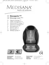 Medisana Massage seat cover MCC Manual do proprietário