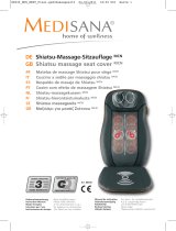 Medisana MCN Shiatsu massage seat cover Manual do proprietário