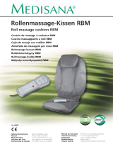 Medisana Rolling massage seat cover RBM Manual do proprietário