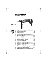 Metabo BDE 1100 Bohrmaschine Instruções de operação