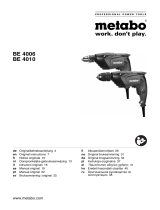 Metabo BE 4006 Manual do proprietário