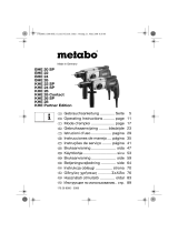 Metabo KHE 22 SP Bohrhammer Manual do proprietário