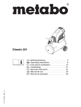 Metabo Compressor Pump Classic 8 Instruções de operação