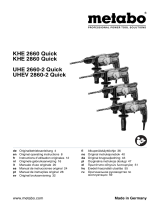 Metabo UHE 2660-2 Quick Instruções de operação