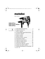 Metabo KHE 28 Plus Manual do proprietário