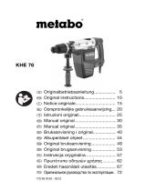 Metabo KHE 76 Instruções de operação