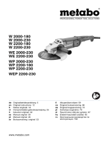 Metabo W 2000-230 Instruções de operação