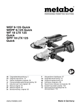 Metabo WPF 18 LTX 125 Quick IK Instruções de operação