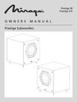 Mirage Loudspeakers PRESTIGE-S8 Manual do usuário