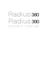 Monitor Radius 380 Guia de usuario