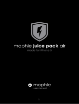 Mophie Juice pack air iPhone 5s Manual do usuário