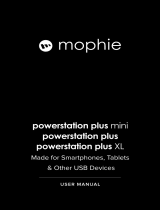 Mophie 3461_PSPLUS-6K-2N1-SGRY-BLK Manual do usuário