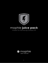 Mophie Samsung Galaxy S5 juice pack Manual do usuário