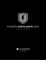 Mophie Juice pack plus iPhone 5 Manual do usuário