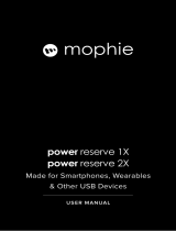 Mophie power reserve 2x Manual do usuário