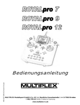 MULTIPLEX Royal Pro Manual do proprietário