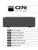 NAD Electronics C270 Manual do usuário