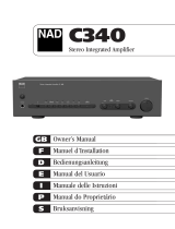 NAD C340 Manual do usuário