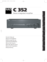 NAD Stereo Amplifier C 352 Manual do usuário