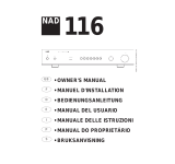 NAD 116 Manual do usuário